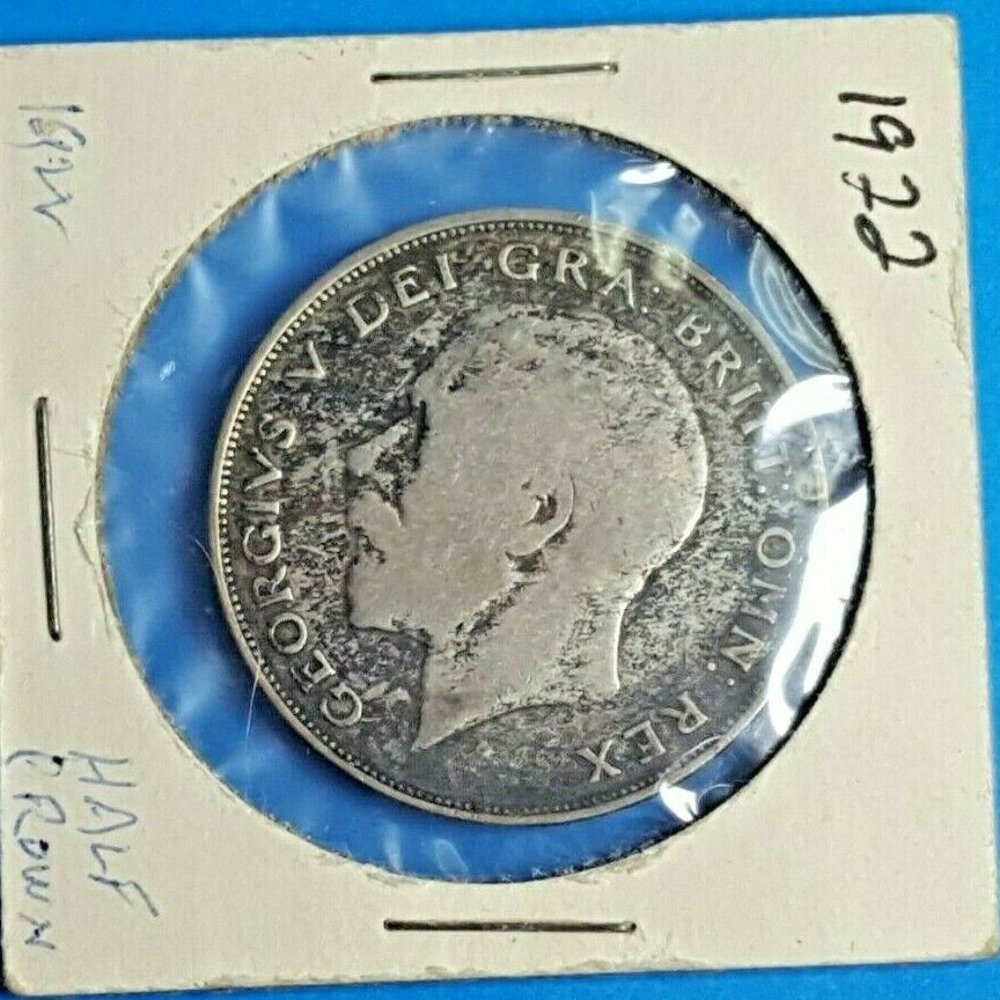 1922 Great BritainUK King GEORGE V silver 721pb24